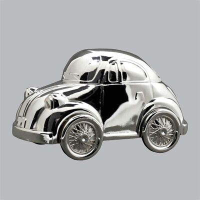 Ladybird silver plated piggy bank (car)