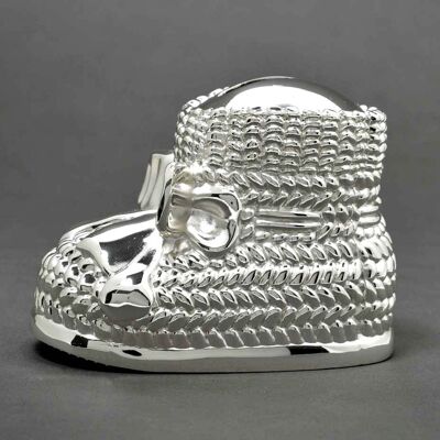 Chausson money box in silver metal
