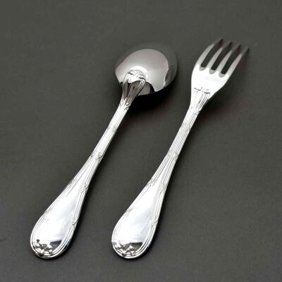 2-piece children's cutlery set 17 cm Louis XVI