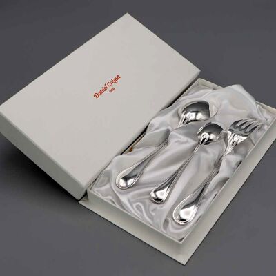 3-piece children's cutlery set 17 cm Perles