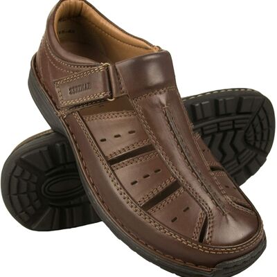 Sandales pour hommes Zerimar | Sandales de randonnée pour hommes | Sandales Homme Randonnée | Sandales en cuir pour hommes | Sandales d'été pour hommes
