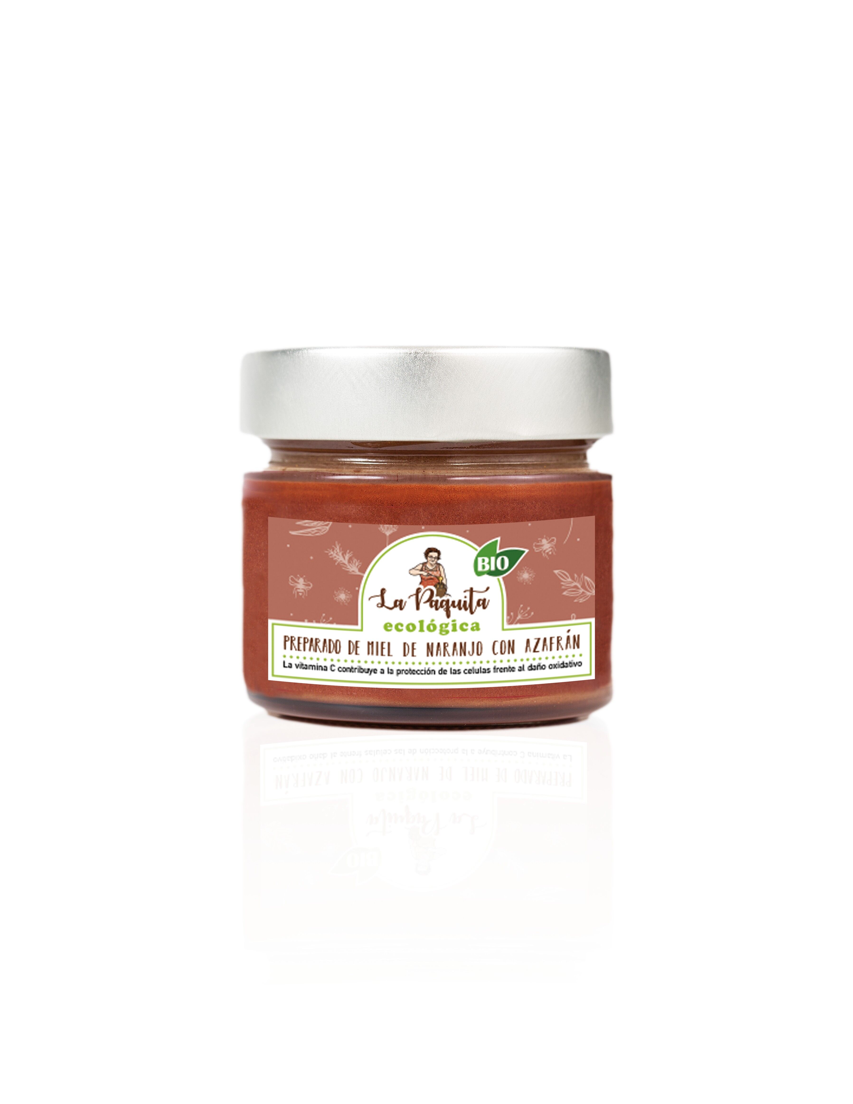 Glas Orangenhonigzubereitung mit Safran 250g