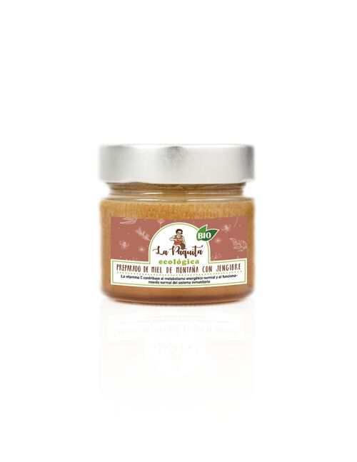 Jar Flower honey preparation with Ginger 250g