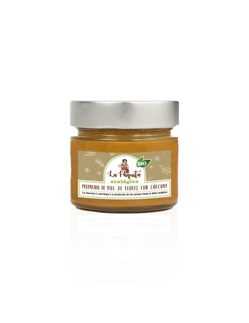 Jar Flower honey preparation with Turmeric 250g