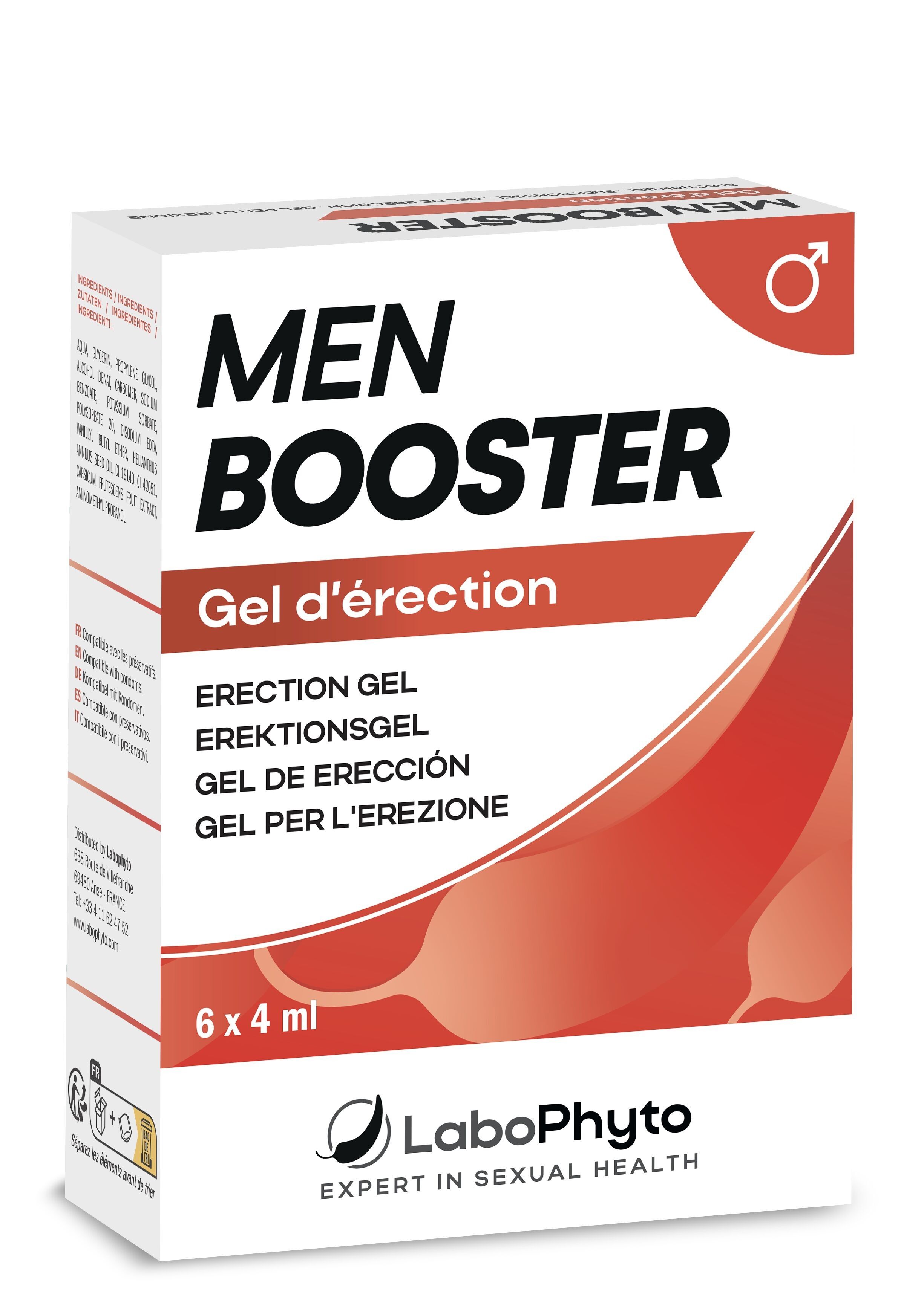 MEN BOOSTER ERECTION GEL 6 cialde