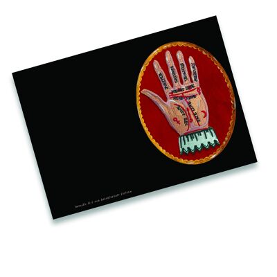 NL015 PALMISTRY CREST CARD