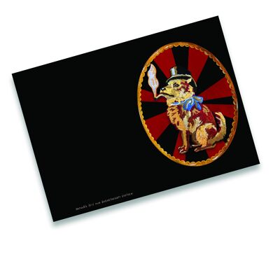 NL013 TUXEDO DOG CREST CARD