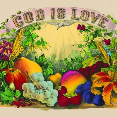 CP307 CARTE POSTALE GOD IS LOVE