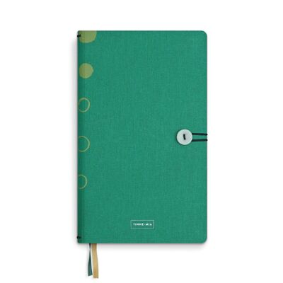 Notitieboek met knoop - Smaragd