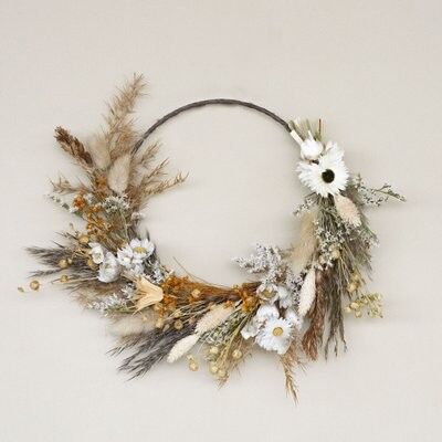 Dried Flower Wreath half Zarah XS