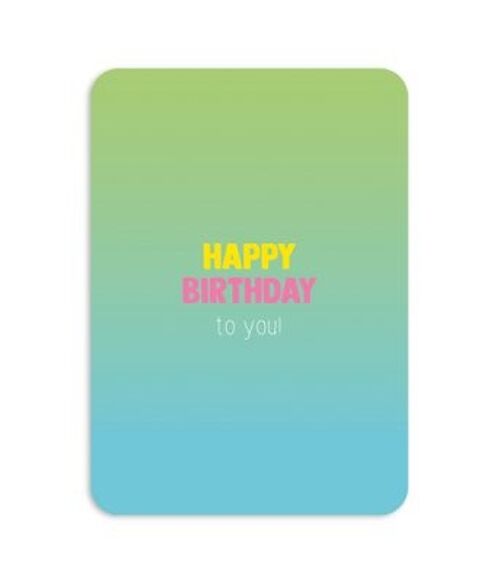 Postcard 'Happy Birthday to you' serie Summer