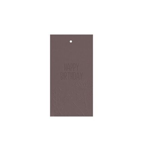 Label 'Happy birthday'