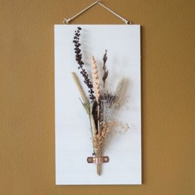 Dried Flower Wood pendant neutral