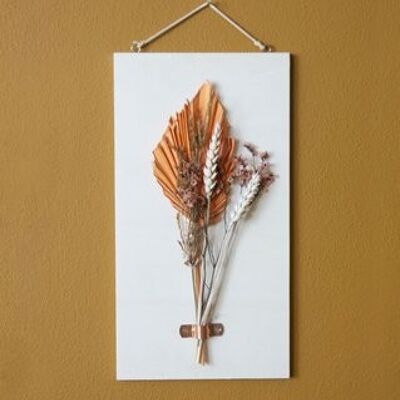 Dried Flower Wood pendant leaf