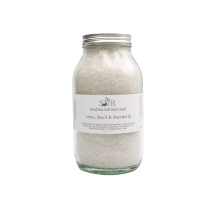 600g Lime, basil & mandarin bath salts