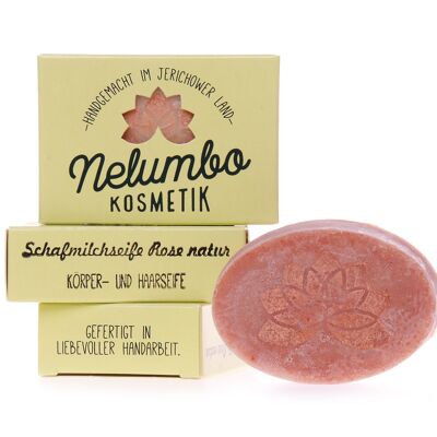 Savon au Lait de Brebis Rose Naturelle