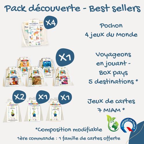 Pack découverte - Best sellers EnVoyaJeux - Made in France