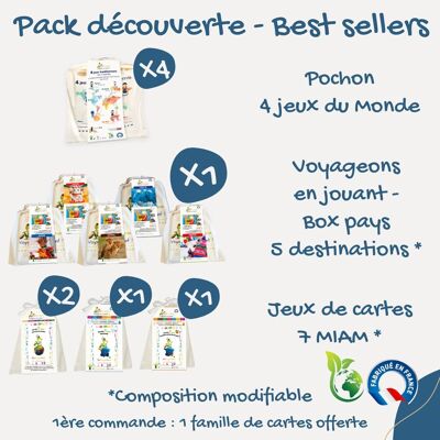 Paquete descubrimiento - Los más vendidos EnVoyaJeux - Hecho en Francia