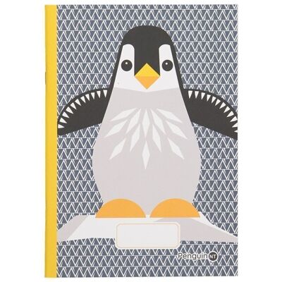 Quaderno A5, carta riciclata - Pinguino
