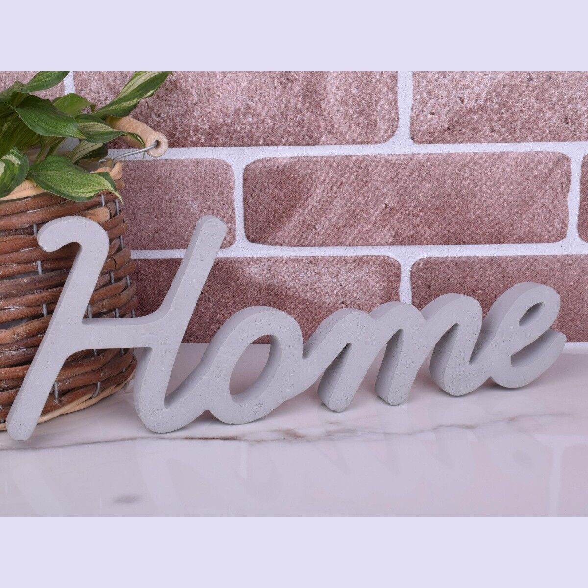 Beton Deko Schriftzug "Home" Unikat Wanddeko