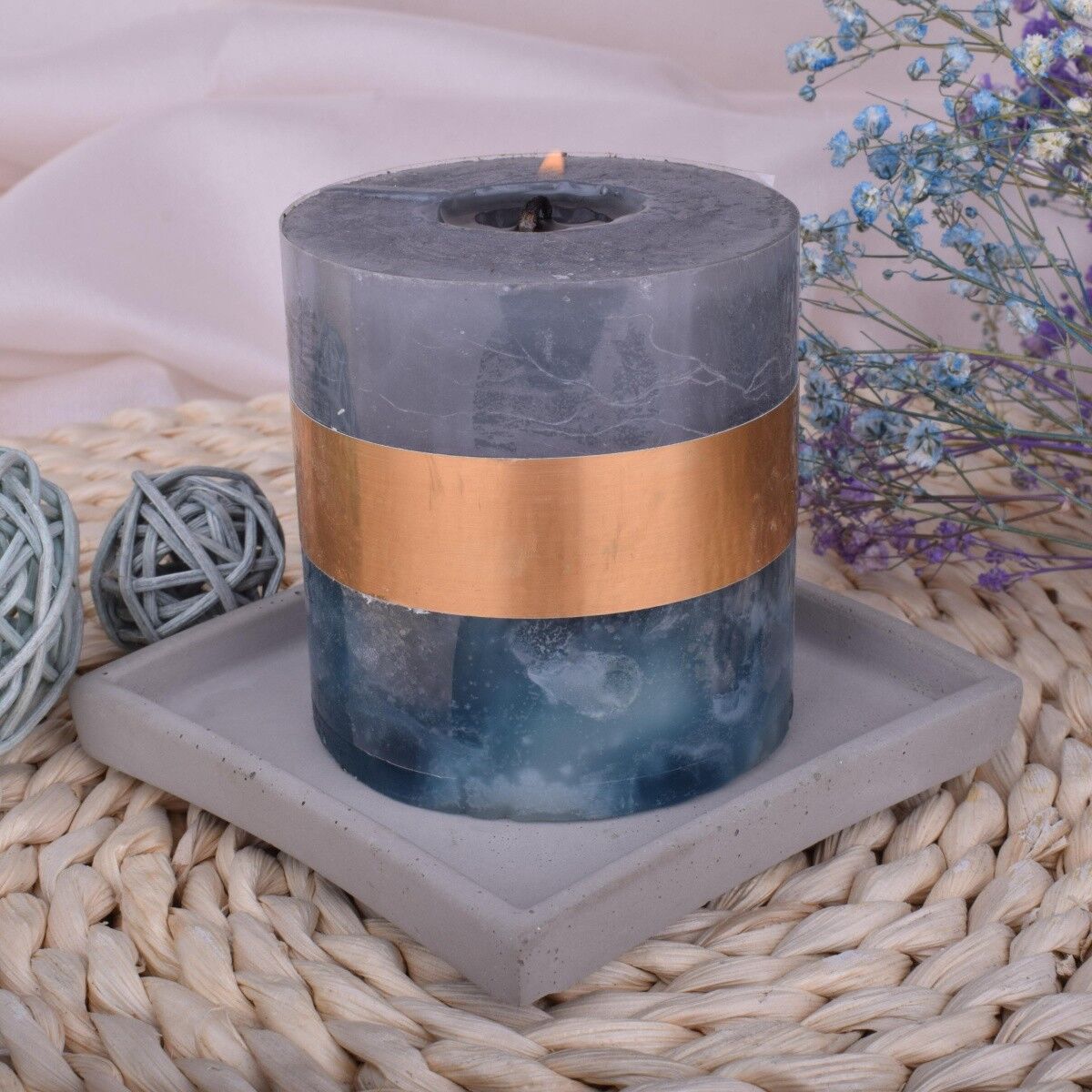 Untersetzer Schmuckschale Beton Deko quadratisch 2er Set