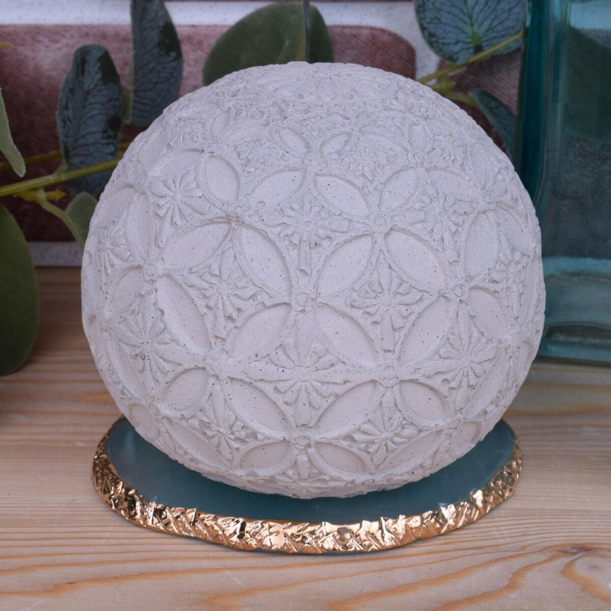 Dekokugel "Eternity" Beton 2er Set Design Tisch-Dekoration