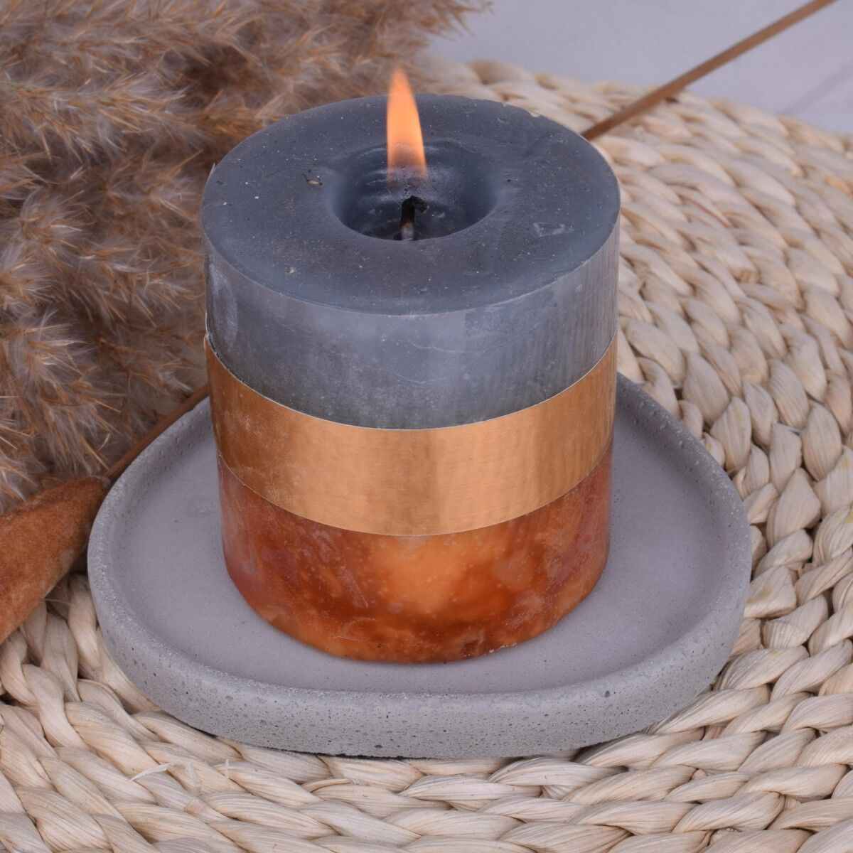 Dekotablett "Miniko" Beton Serviertablett Kerzentablett