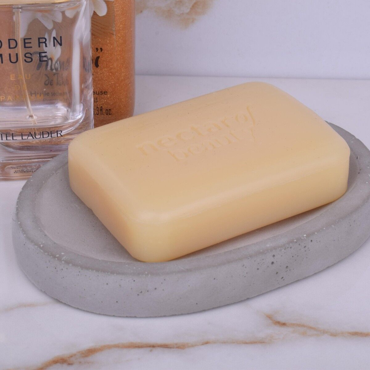 Seifenschale "Ellyps" Beton Design Bad Waschbecken Seife