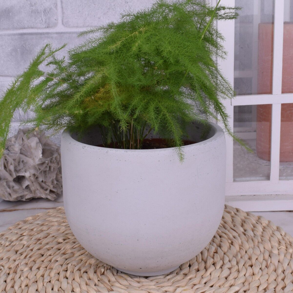 Pflanztopf Blumentopf "Stylo" Beton Übertopf Ø15cm