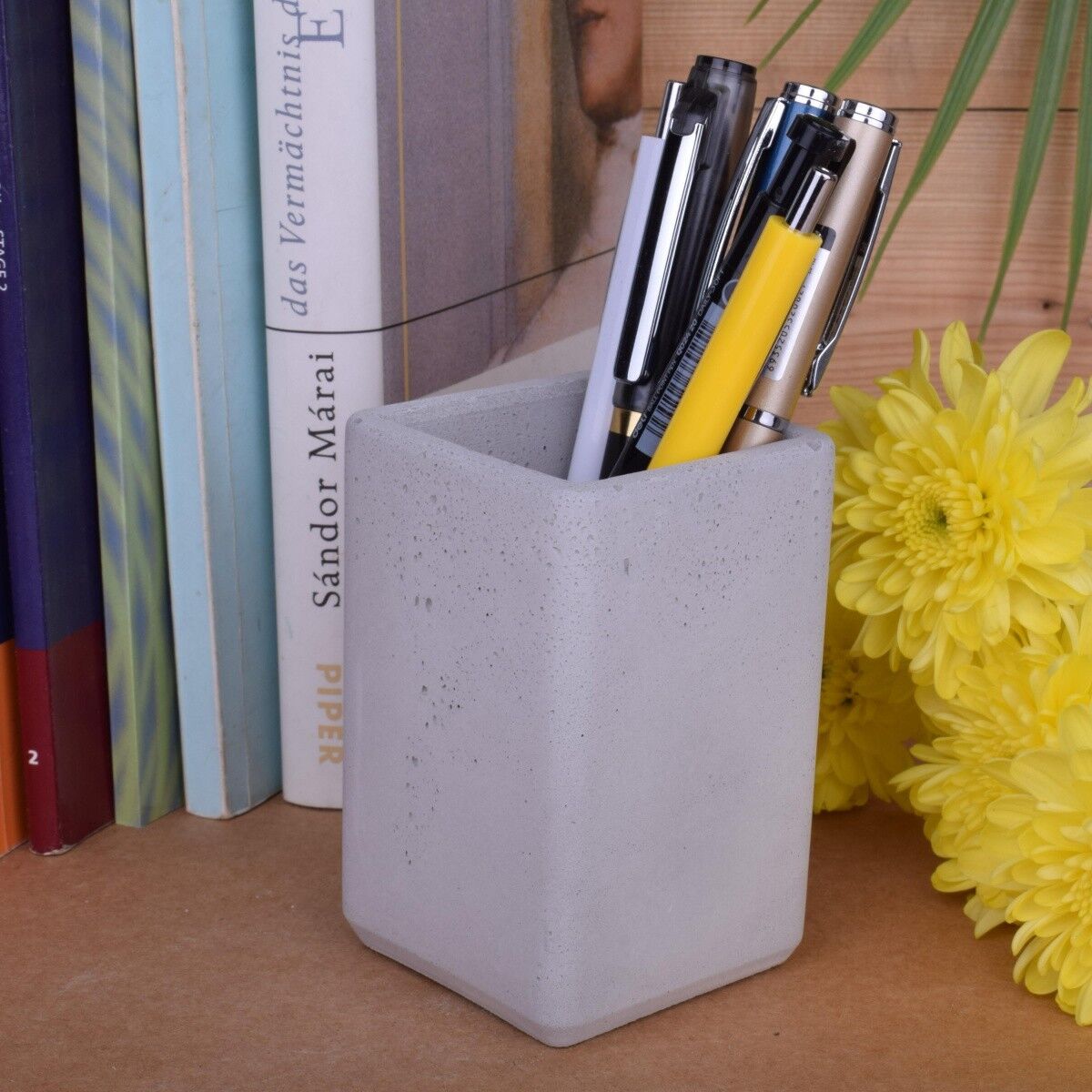 Stiftehalter "Köln" Beton-Design Organizer Schreibtisch Büro