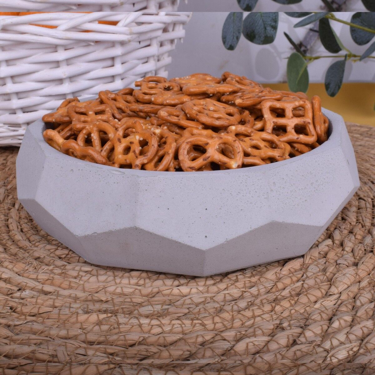 Portavaso Portavaso Portavaso in cemento "Kelly" Ø20cm decoro