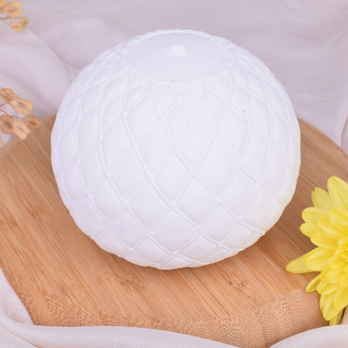 Sfera decorativa "Austria" bianca decorazione della tavola del soggiorno