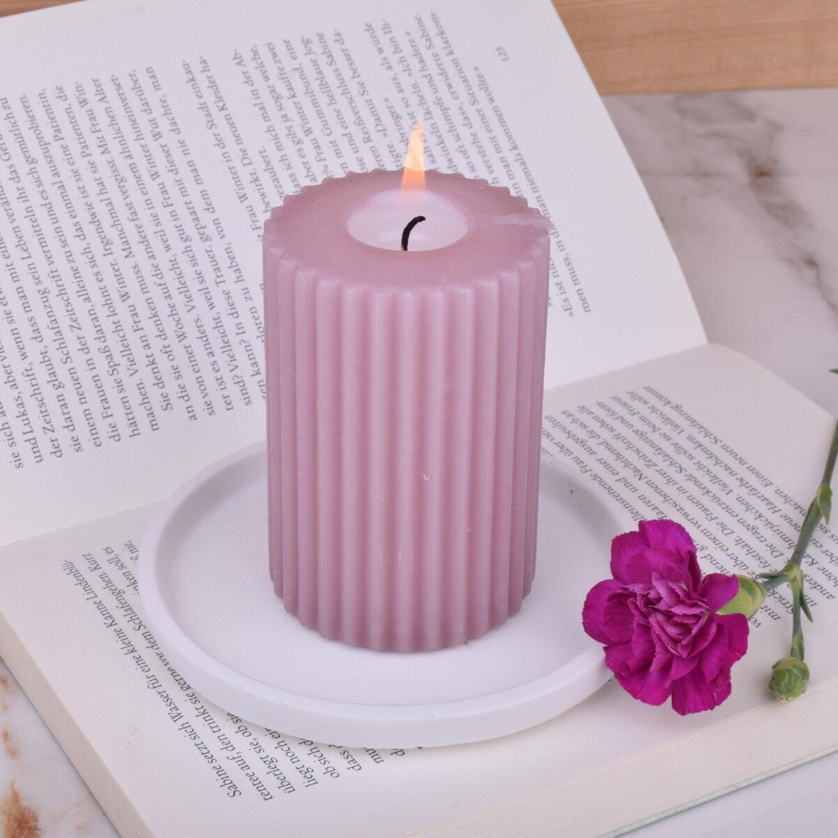 Ciotola portagioielli sottobicchiere "Discus" decorazione bianca unica