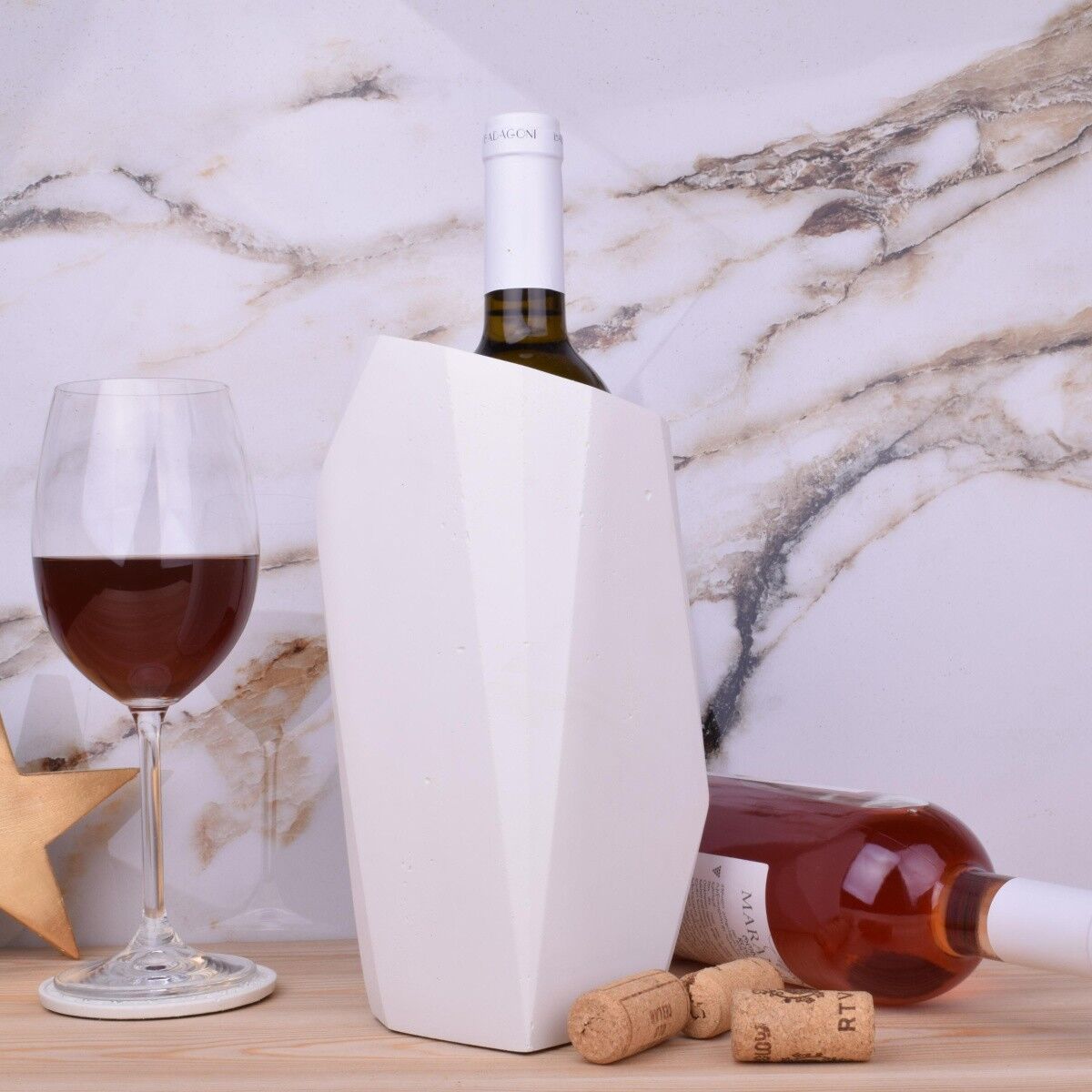 Cantinetta vino Cantinetta frigo "Massif" design bianco unico