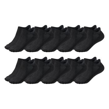 Chaussettes, chaussettes alpines sneaker pack de 10 noir 1