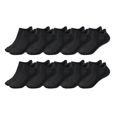 Chaussettes, chaussettes alpines sneaker pack de 10 noir