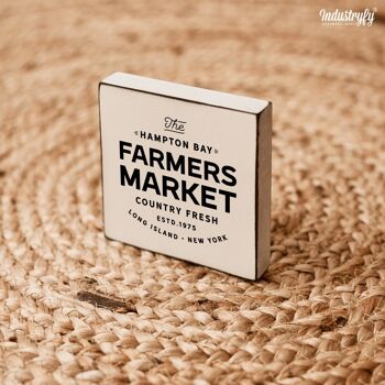 Mini bloc ferme "Farmers Market" - 10x10 cm 2
