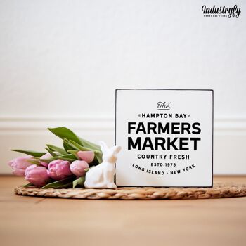 Mini bloc ferme "Marché fermier" - 15x15 cm 4