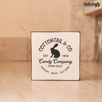 Mini bloc de ferme | Printemps "Cottontail Candy Company" - 15x15 cm 3