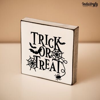 Mini bloc de ferme | Halloween "Trick or Treat" - 15x15cm 2