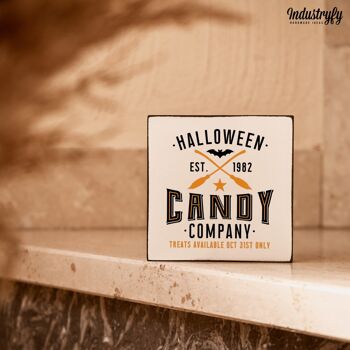 Mini bloc de ferme | Automne "Halloween Candy Company" - 20x20 cm 1