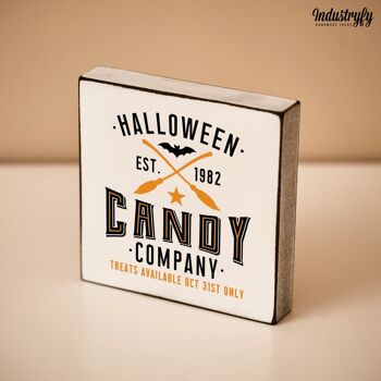 Mini bloc de ferme | Automne "Halloween Candy Company" - 20x20 cm 2