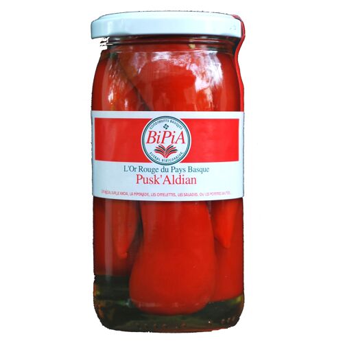 PUSK'ALDIAN - Piments d'Espelette AOP entiers au vinaigre - 125 g