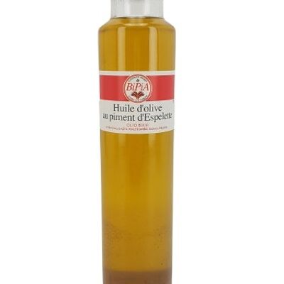 OLIO BIXIA - Olio extravergine di oliva della Navarra al peperoncino di Espelette DOP - 250 ml