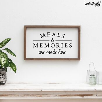 Panneau Design Ferme "Meals & Memories" - 50x30 - sans cadre 2