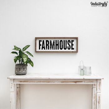 Panneau Design Ferme "Farmhouse Vintage" - avec cadre 3