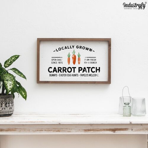 Farmhouse Design Schild "Carrot Patch" | Ostern - ohne Rahmen