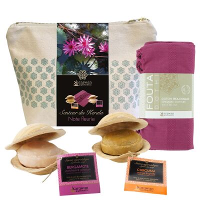 AYURVEDA WELL-BEING KIT - KERALA CARE FLOWERY NOTE