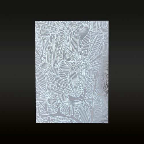 Gardenmagmolia  (Schmuckkarte Blütenkollektion) silber/eisblau