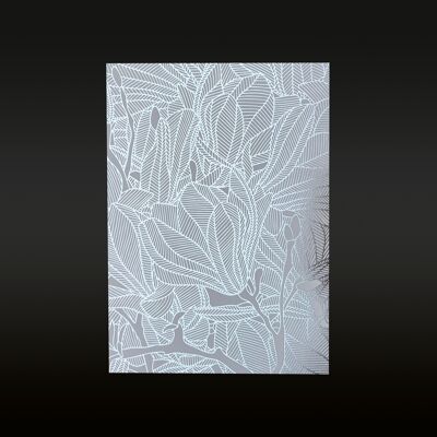 Gardenmagmolia (collezione di fiori di carte di gioielli) argento / blu ghiaccio
